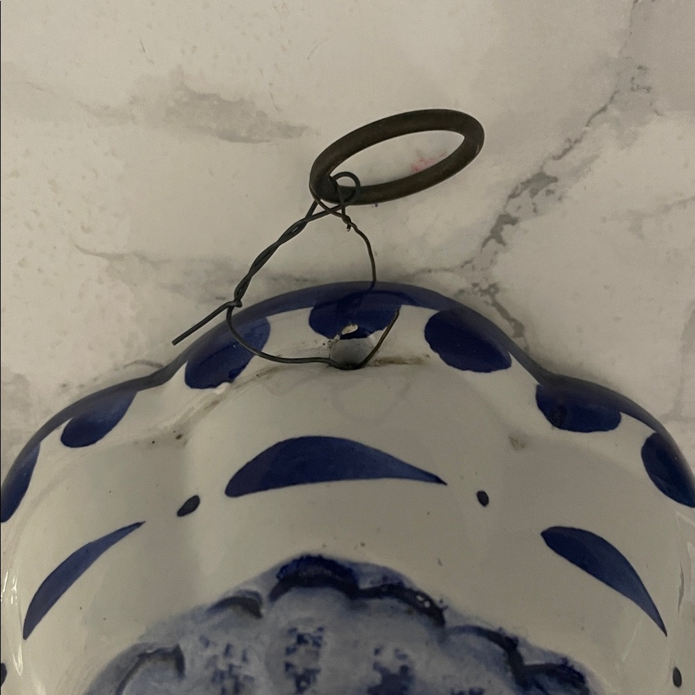 Vintage Large Blue Lobster Ceramic Decorative Hangable Mold ABC Bassano Italy - Picture 2 of 9
